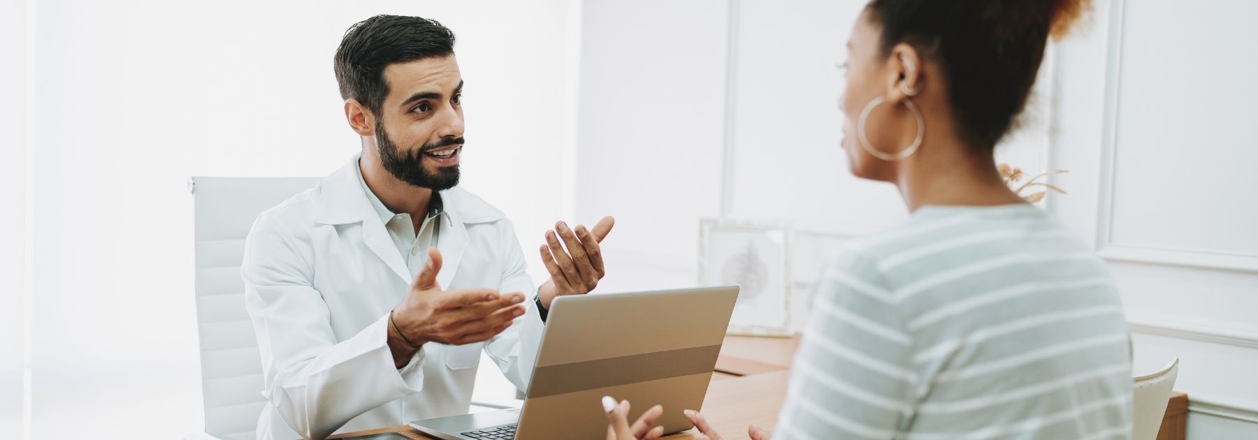 talking to pharmacist